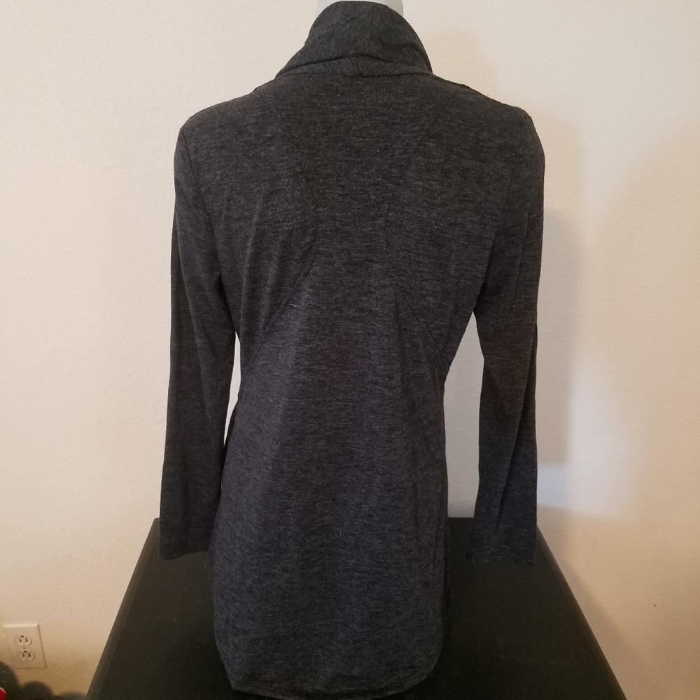 Asymmetrical Zip Up Sweater - Picture 4 of 6